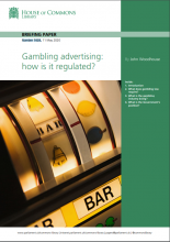 Gambling advertising: how is it regulated?: (Briefing Paper Number 7428)